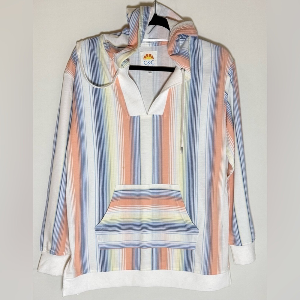 C&C California hooded striped sweatshirt • Women’s medium